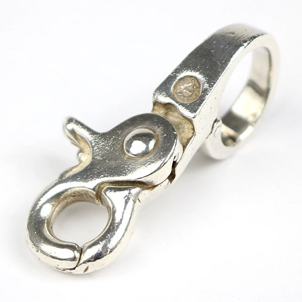 CHROME HEARTS Quick Clip Cross Ball SV925 Keychain Silver Wallet