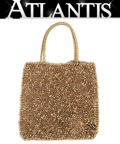 ANTEPRIMA Wire Handle Bag PVC Gold