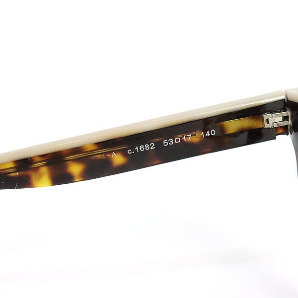 CHANEL Coco Mark Tortoiseshell Glasses Plastic Size 53