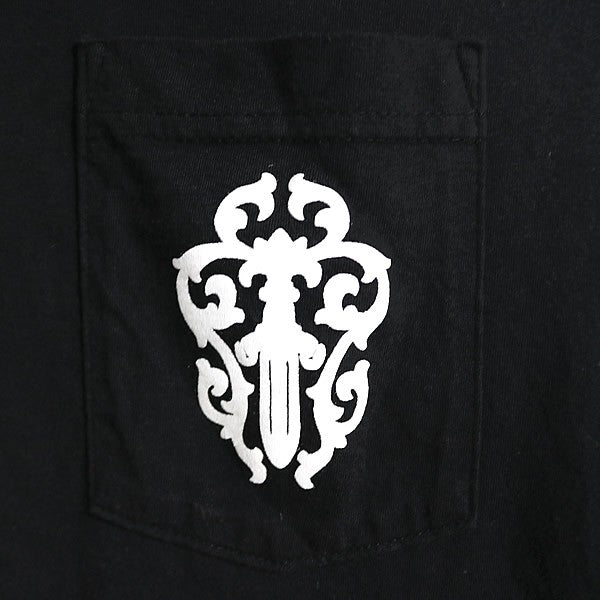 CHROME HEARTS Old English Vine Dagger T-Shirt Black Size M
