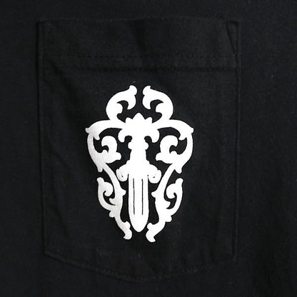 CHROME HEARTS Old English Vine Dagger T-Shirt Black Size M