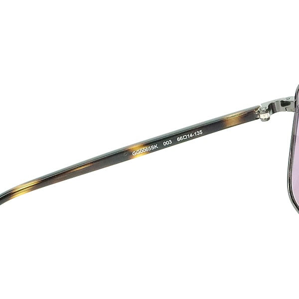GUCCI Mirror Tortoise Sunglasses GG0065SK Size 66□14-135