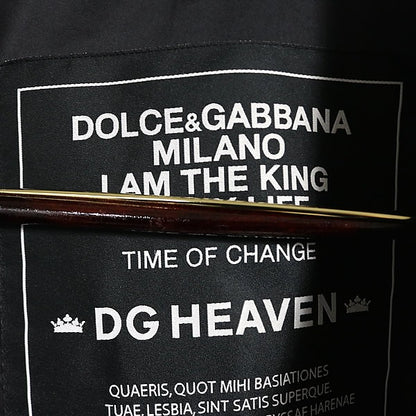 DOLCE&GABBANA MA-1 Bomber Jacket Black Nylon Size 48