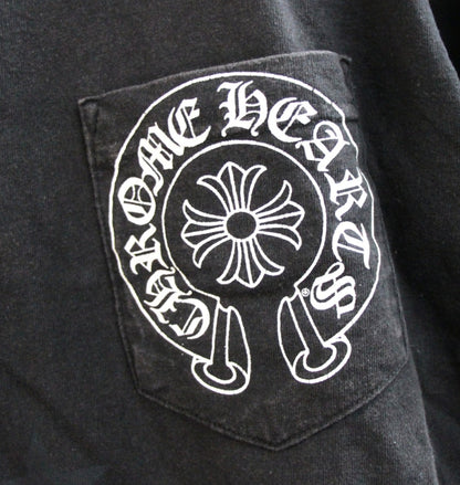 CHROME HEARTS Old Scroll Label Star CH Shirt Black Size S