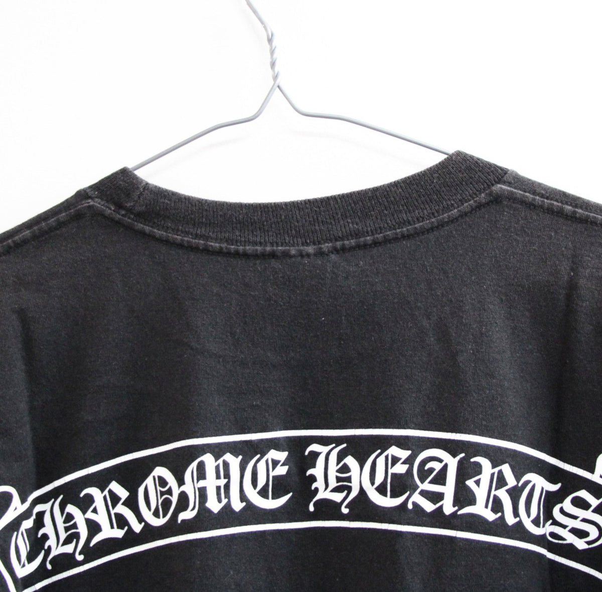 CHROME HEARTS Old Scroll Label Star CH Shirt Black Size S