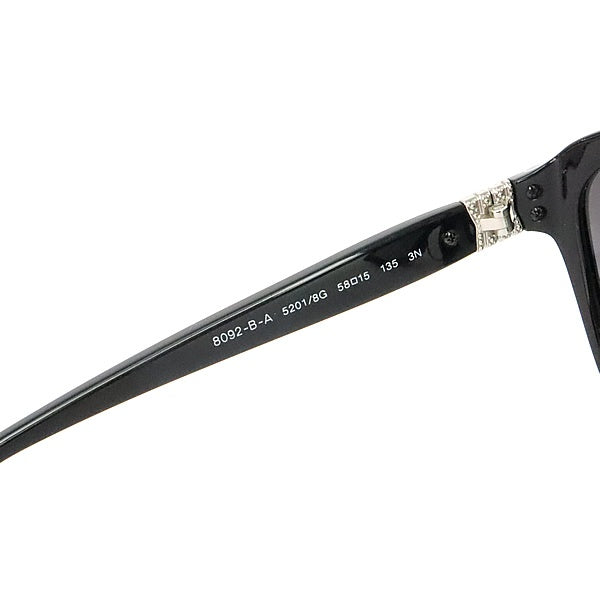 BVLGARI Rhinestone Black Sunglasses Size 58□15