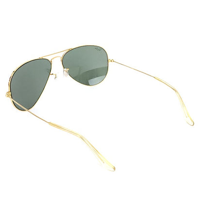 RayBan Gold Black Teardrop Sunglasses
