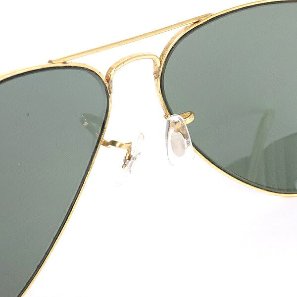 RayBan Gold Black Teardrop Sunglasses
