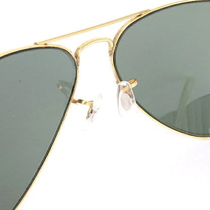 RayBan Gold Black Teardrop Sunglasses