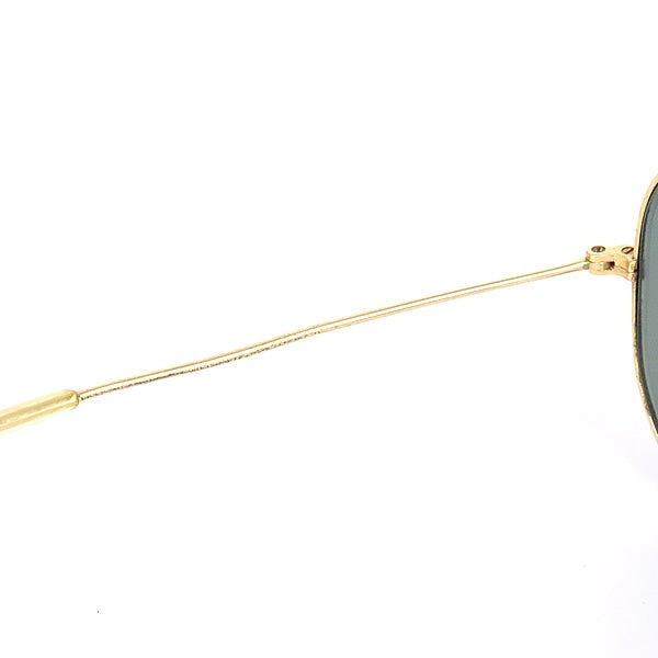 RayBan Gold Black Teardrop Sunglasses