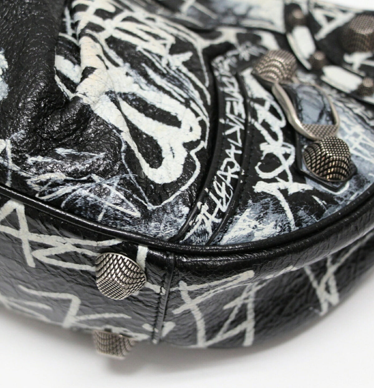 BALENCIAGA Le Cagole Graffiti Shoulder Bag