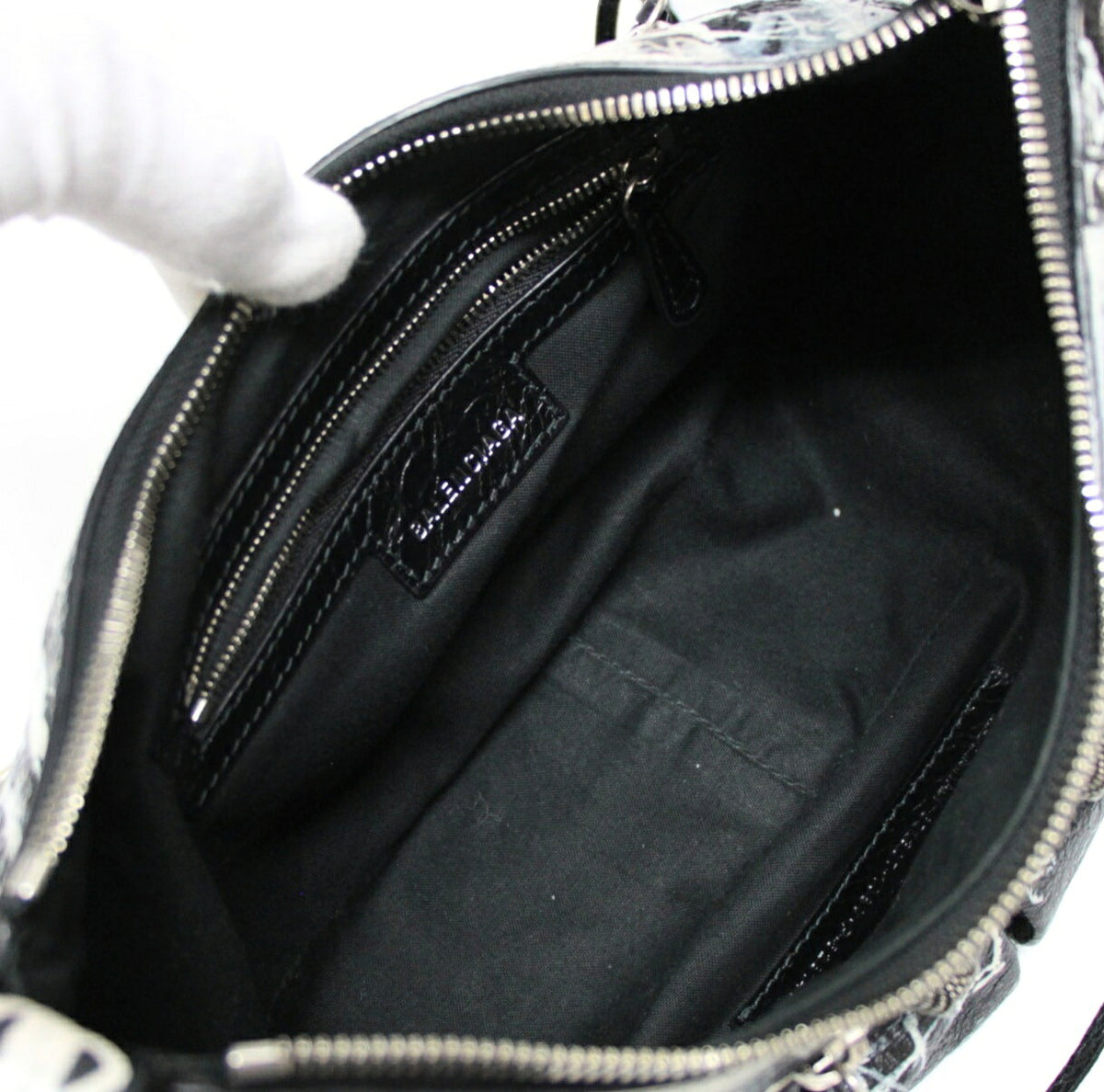 BALENCIAGA Le Cagole Graffiti Shoulder Bag