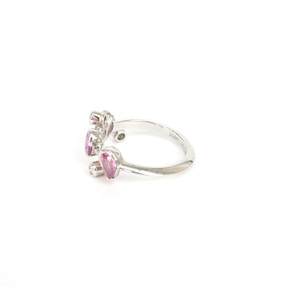 Cartier Melimelo Pink Sapphire Diamond Pt950 Ring Size 56