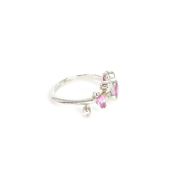 Cartier Melimelo Pink Sapphire Diamond Pt950 Ring Size 56
