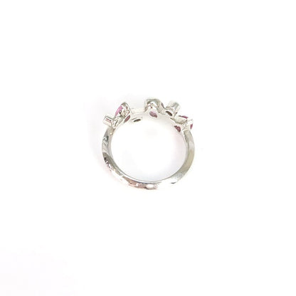 Cartier Melimelo Pink Sapphire Diamond Pt950 Ring Size 56