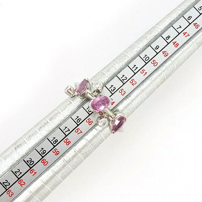 Cartier Melimelo Pink Sapphire Diamond Pt950 Ring Size 56