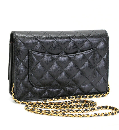 CHANEL Matelasse Turnlock Chain Wallet