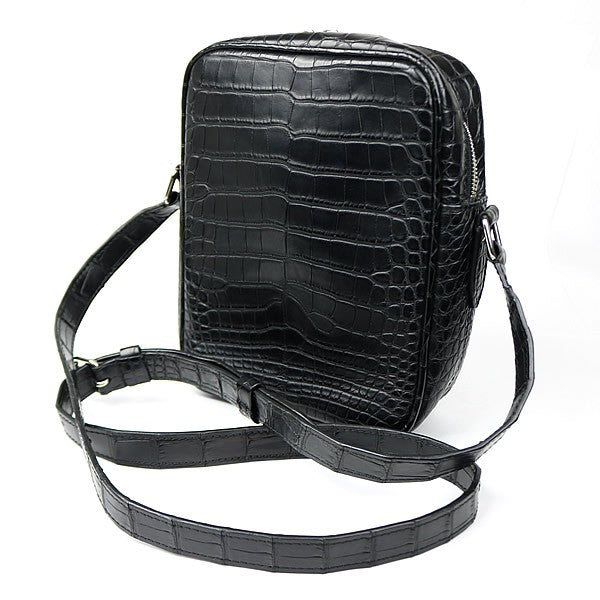 Louis Vuitton Danube Matte Crocodile Shoulder Bag Black