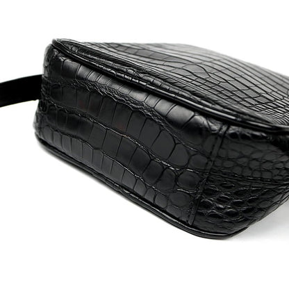 Louis Vuitton Danube Matte Crocodile Shoulder Bag Black