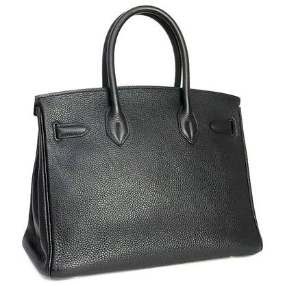HERMES Birkin 30 Black Togo Handle Bag
