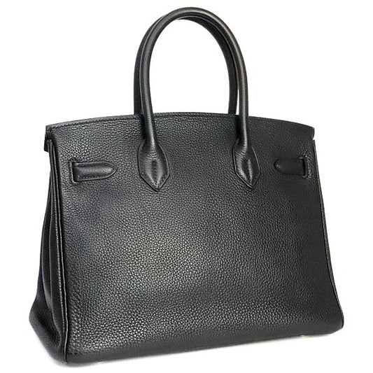 HERMES Birkin 30 Black Togo Handle Bag