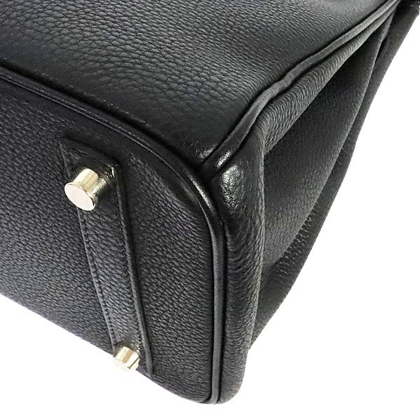 HERMES Birkin 30 Black Togo Handle Bag
