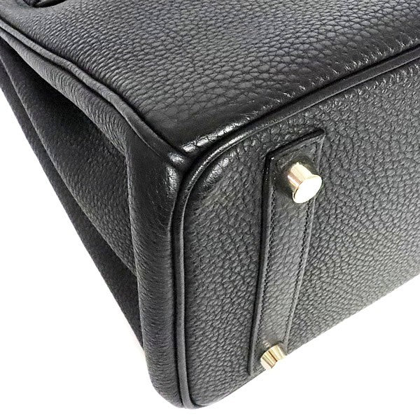 HERMES Birkin 30 Black Togo Handle Bag