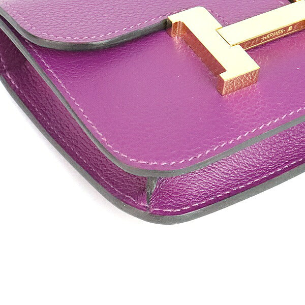 HERMES Constance Slim Anemone Y Stamp Wallet