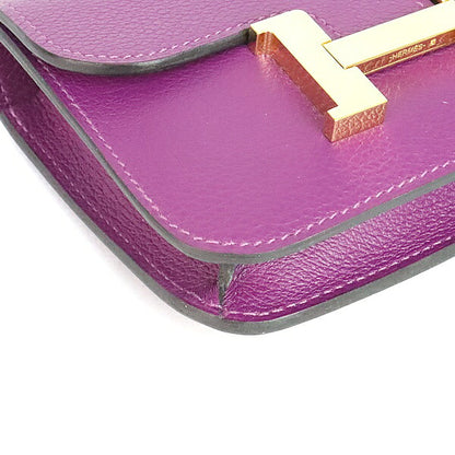 HERMES Constance Slim Anemone Y Stamp Wallet