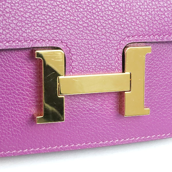 HERMES Constance Slim Anemone Y Stamp Wallet