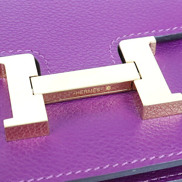 HERMES Constance Slim Anemone Y Stamp Wallet