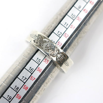 CHROME HEARTS Dagger 6mm Spacer Silver Ring Size JP 13.5