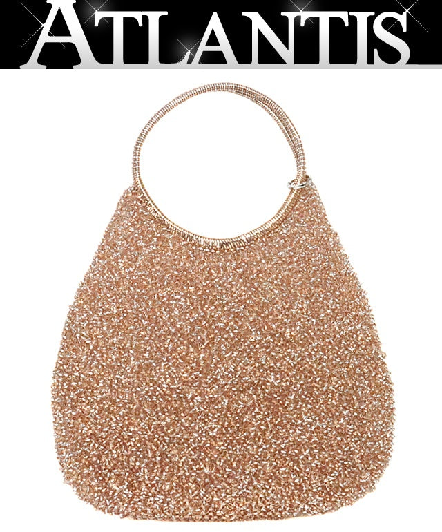 ANTEPRIMA Wire Handle Bag PVC Gold Silver