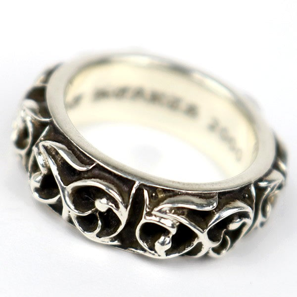 CHROME HEARTS Eternity Vine Band Silver Ring Size JP 15