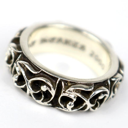 CHROME HEARTS Eternity Vine Band Silver Ring Size JP 15