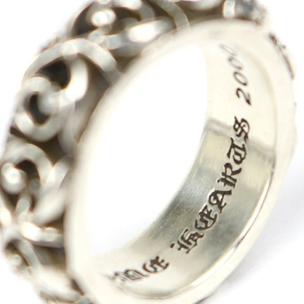 CHROME HEARTS Eternity Vine Band Silver Ring Size JP 15
