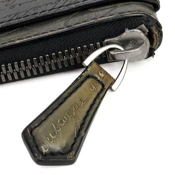 Berluti Calligraphy Scritto Leather Document Case Gray