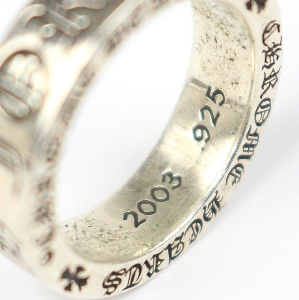 CHROME HEARTS FOREVER 6mm Spacer Silver Ring Size JP 13