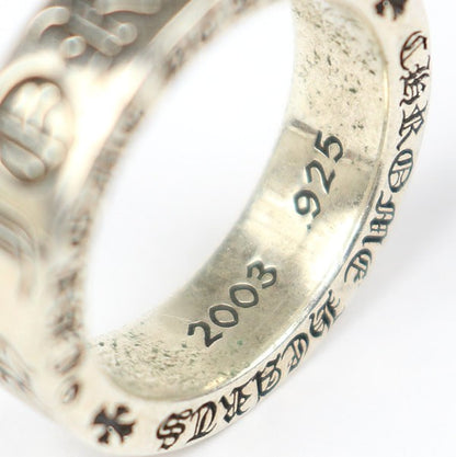 CHROME HEARTS FOREVER 6mm Spacer Silver Ring Size JP 13