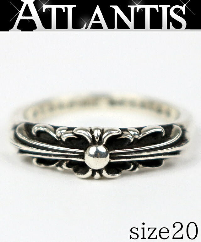 CHROME HEARTS Baby Classic Floral Ring SV925 Size JP 20