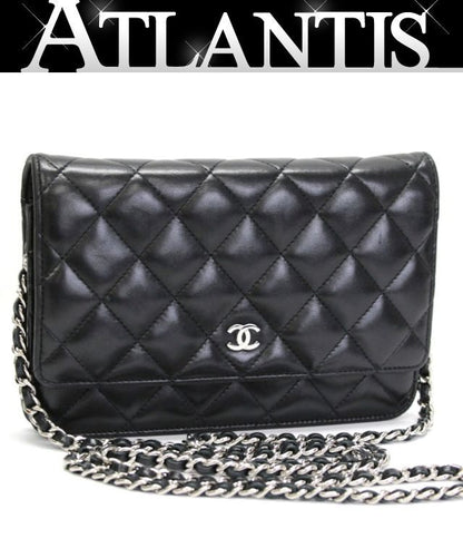 CHANEL Matelasse Lambskin Chain S Hardware Wallet