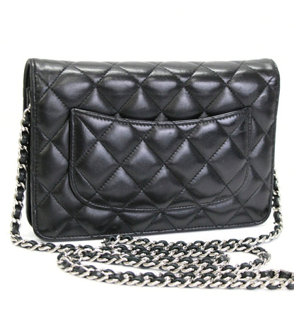 CHANEL Matelasse Lambskin Chain S Hardware Wallet