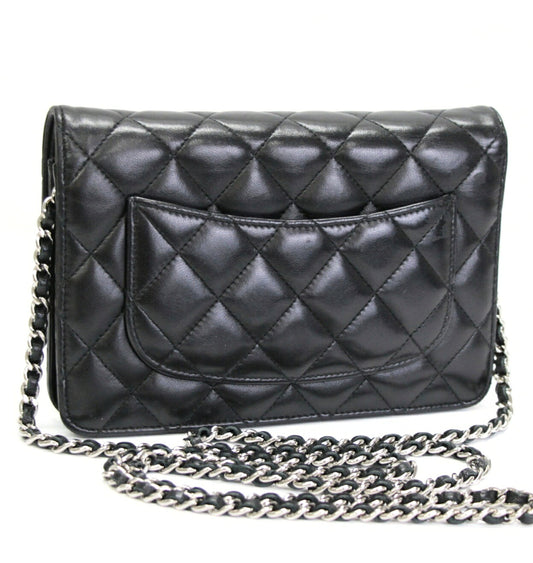 CHANEL Matelasse Lambskin Chain S Hardware Wallet
