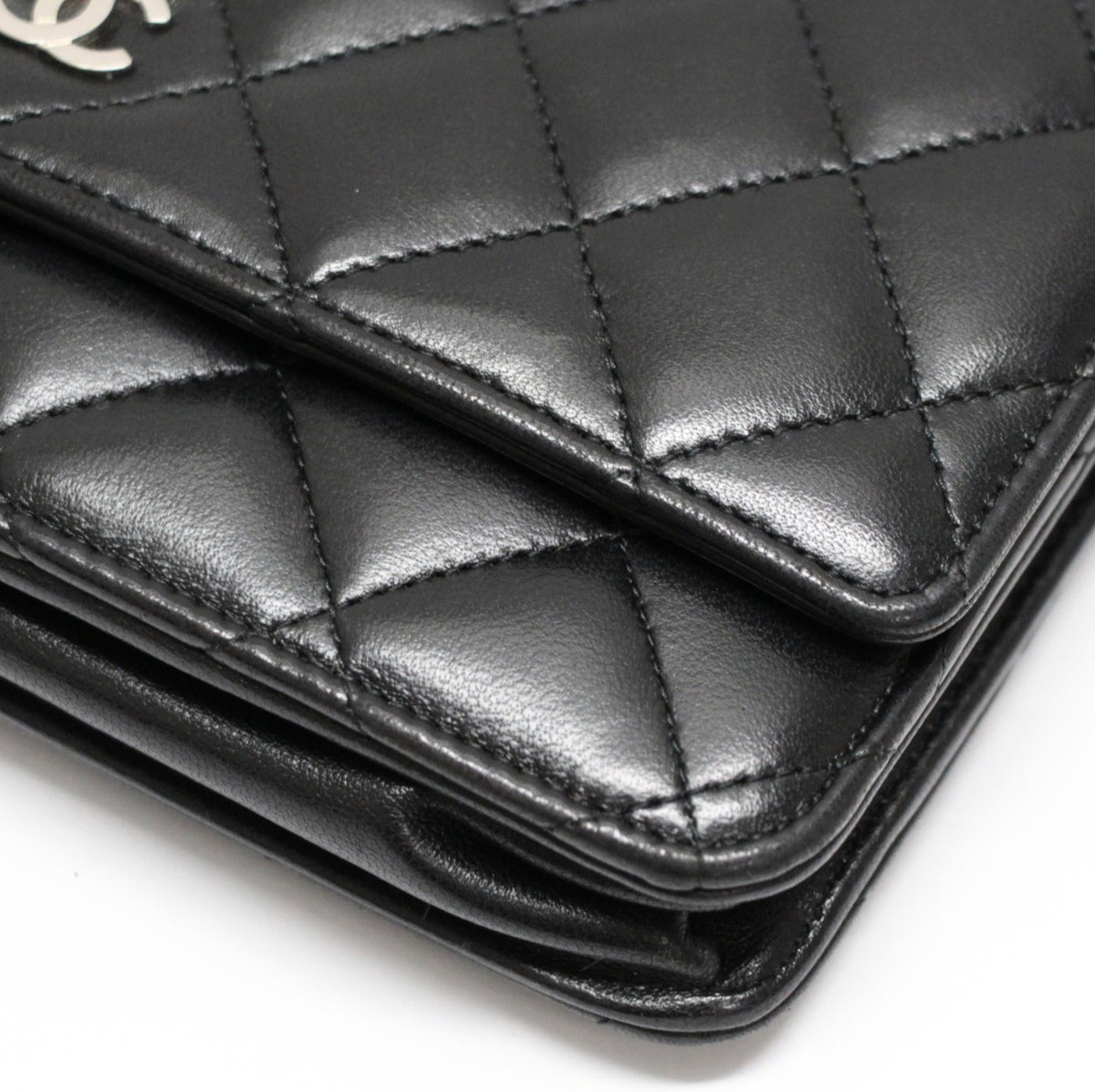 CHANEL Matelasse Lambskin Chain S Hardware Wallet