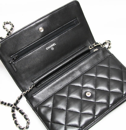CHANEL Matelasse Lambskin Chain S Hardware Wallet