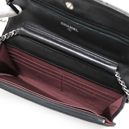 CHANEL Matelasse Lambskin Chain S Hardware Wallet
