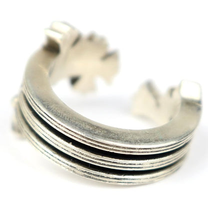 CHROME HEARTS 3CH Cross Ring Silver SV925 Size JP 19.5