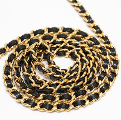 CHANEL Matelasse Black Caviar Chain Wallet