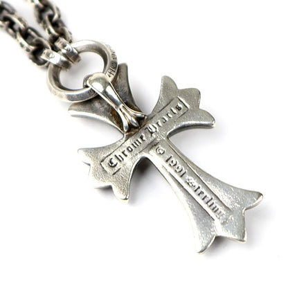 CHROME HEARTS Small CH Cross Paper Chain Necklace Silver 925