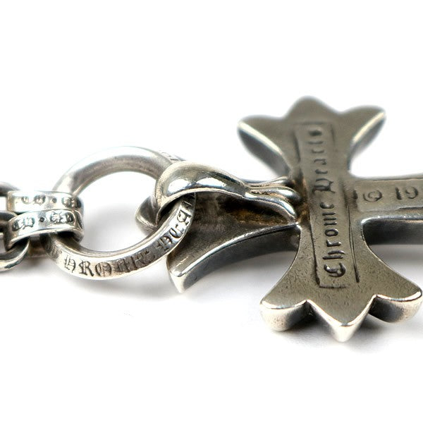 CHROME HEARTS Small CH Cross Paper Chain Necklace Silver 925
